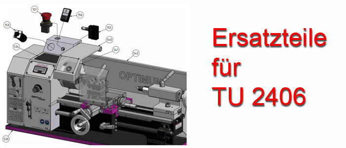 Optimum Drehmaschinen TU-2406 Ersatzteile