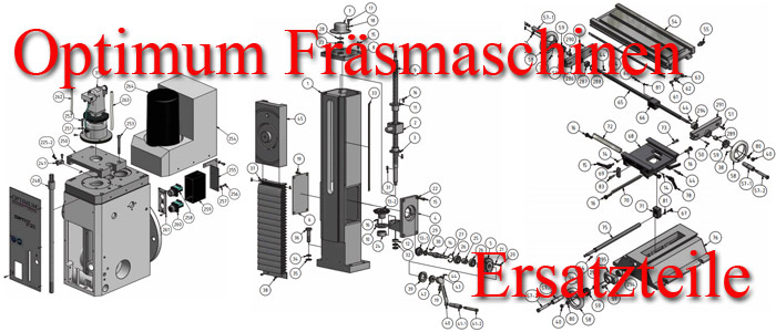 Optimum Fräsmaschinen Ersatzteile