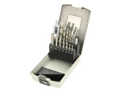 Bohr- und Gewindeschneid-Satz 3-12 mm HSS, 15tlg