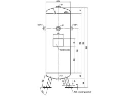 Druckluftbehälter DB VZ 50/11 V