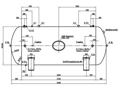 Druckluftbehälter DB VZ 5000/11 H