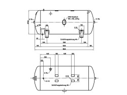 Druckluftbehälter DB VZ 750/16 H