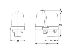 Druckschalter CONDOR MDR 4 / 16 A / 8-16 bar