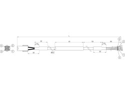 EM1 Motorleitung 50 - 750 W ohne Bremse