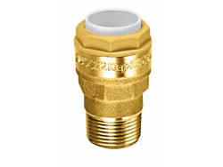 Endstück mit Außengewinde Messing 22 mm AD / ¾  AG
