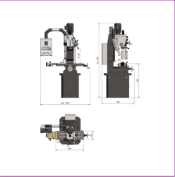 Bohr-Fräsmaschine Optimum OPTImill MB 4P