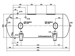 Druckluftbehälter DB VZ 1000/11 H