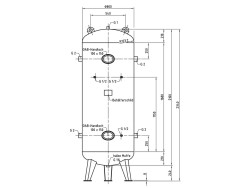 Druckluftbehälter DB VZ 1000/16 V