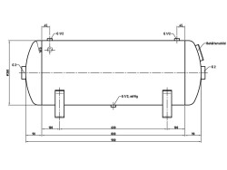 Druckluftbehälter DB VZ 150/16 H