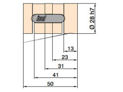 Kugelumlaufmutter 16mm x2,5mm rund