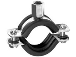 Schraubklemme mit Gummi-Innenband 28 mm