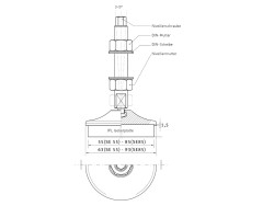 Vibrationsdämpfer-Maschinenfuß SE 55